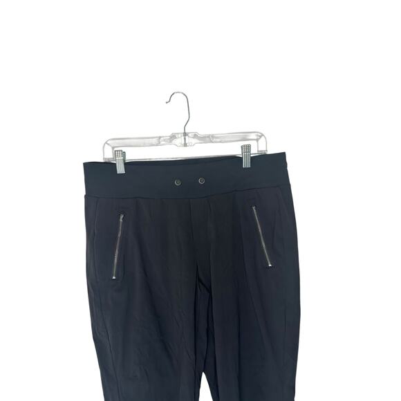 Athleta Black Workout Athleisure Trekkie North High Rise Jogger Pant 12 Petite - Picture 7 of 14